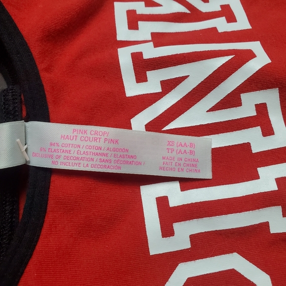 Pink Victoria's Secret High Nevk Sports Bra XS - Picture 5 of 5